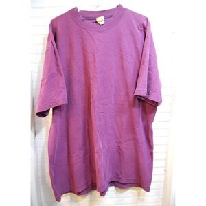 Vintage 90s Pro Spirit t-shirt XL Men's Purple Textured Striped Crewneck Tee